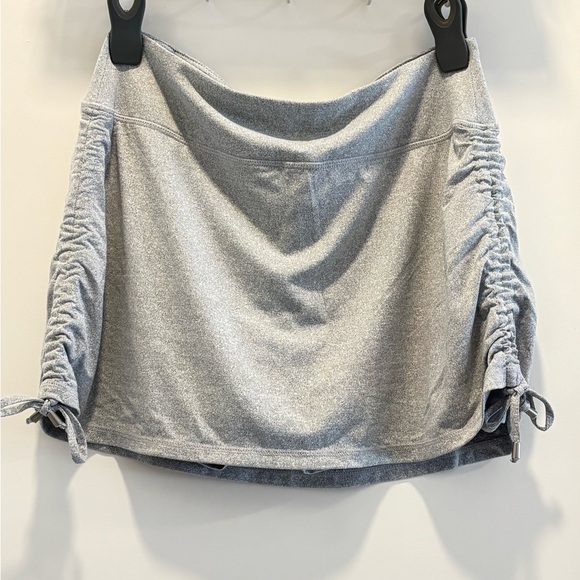 Gray Ruched Women's Skirt - Picture 1 of 3